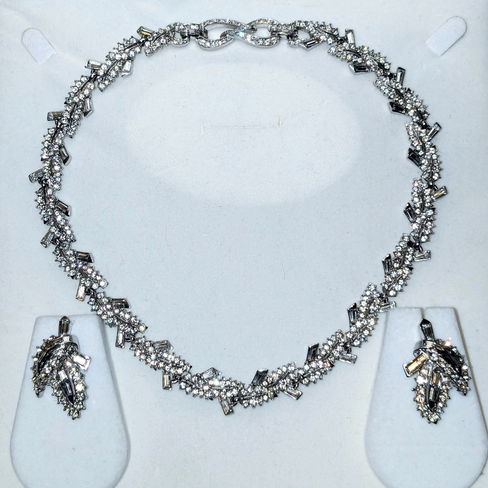 Vintage Marcel Boucher Parure - Necklace and Earrings Bridal Set